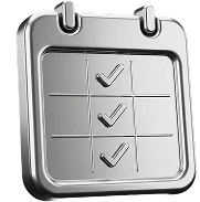 Structured Content Calendars icons for communication services