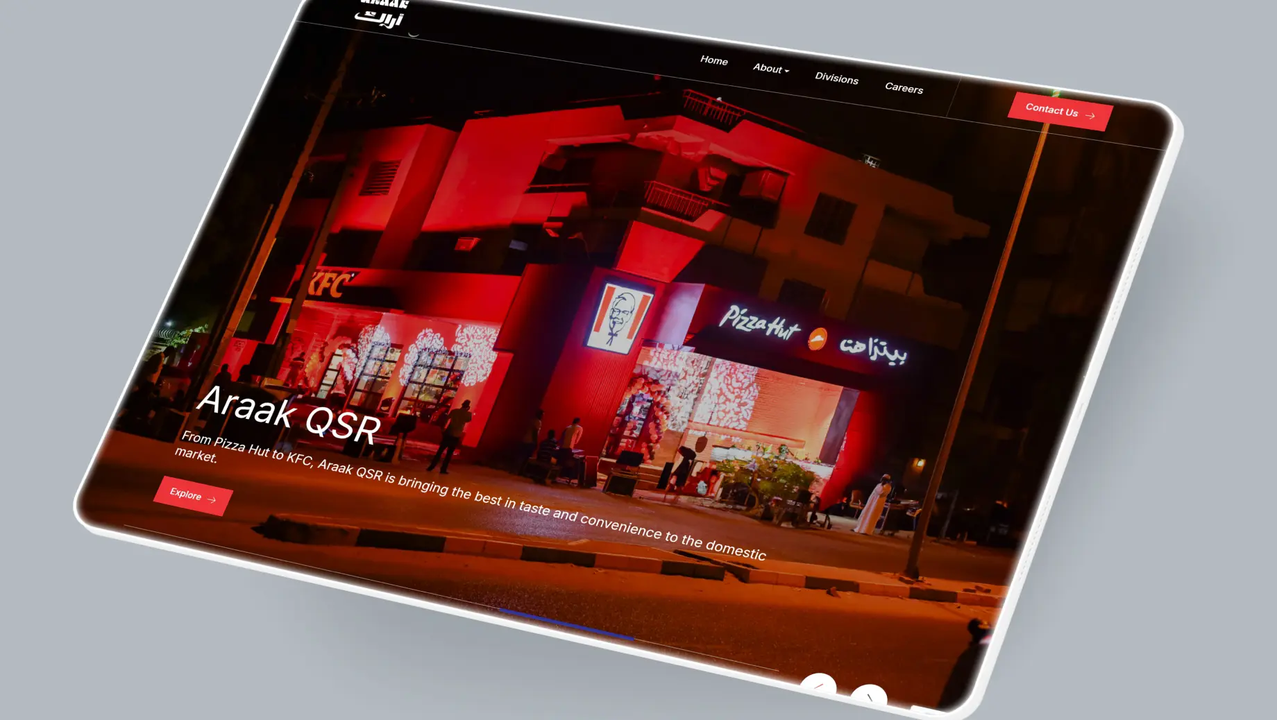 Araak banner- Tequila web design company dubai